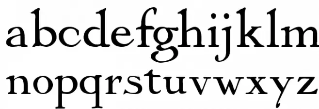 Mayflower Antique フォント 小文字