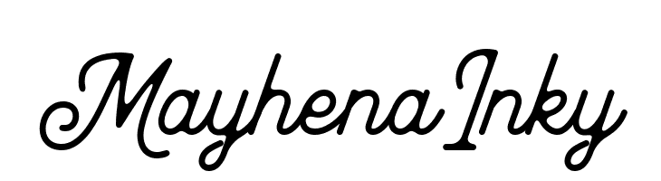 MayhenaInky  Скачать бесплатные шрифты