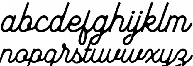 MayhenaInky Шрифта строчной