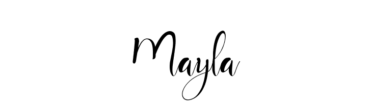 Mayla  免费字体下载