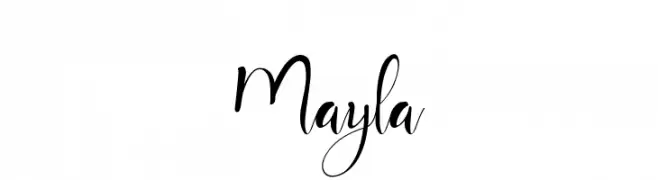 Mayla  नि: शुल्क फ़ॉन्ट्स डाउनलोड