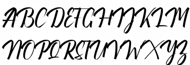 Maylika Calligraphy Fonte MAIÚSCULAS