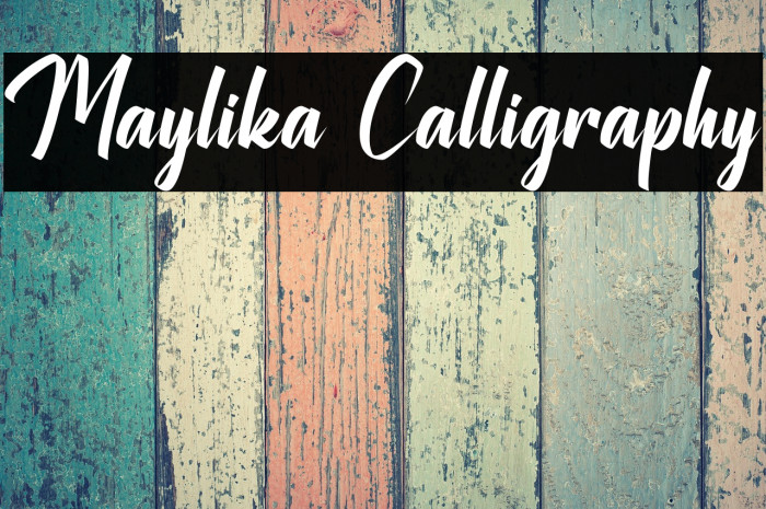 Maylika Calligraphy Example 1