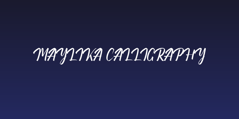 Maylika Calligraphy Social Header