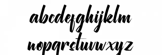 Maylika Calligraphy फ़ॉन्ट लोअरकेस