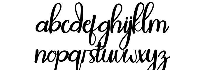Maylove Font LOWERCASE