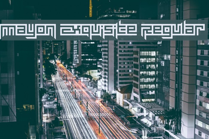 Mayon Exquisite Regular Font examples