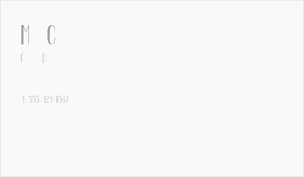 Mayonaise-Condensed Business Card