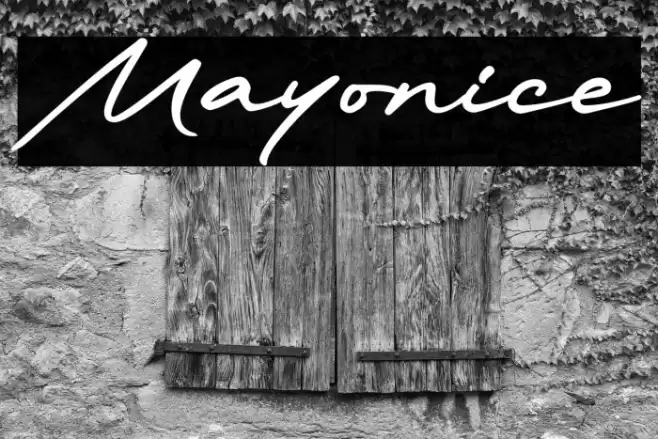 Mayonice خط examples