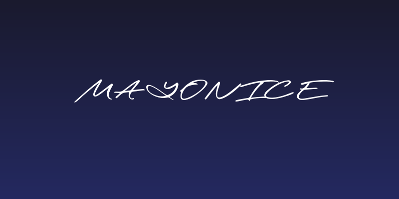 Mayonice Social Header