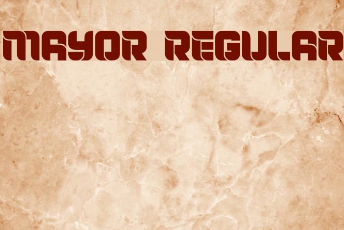 Mayor Regular Font examples