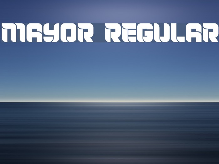 Mayor Regular Font examples