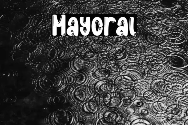 Mayoral Font examples