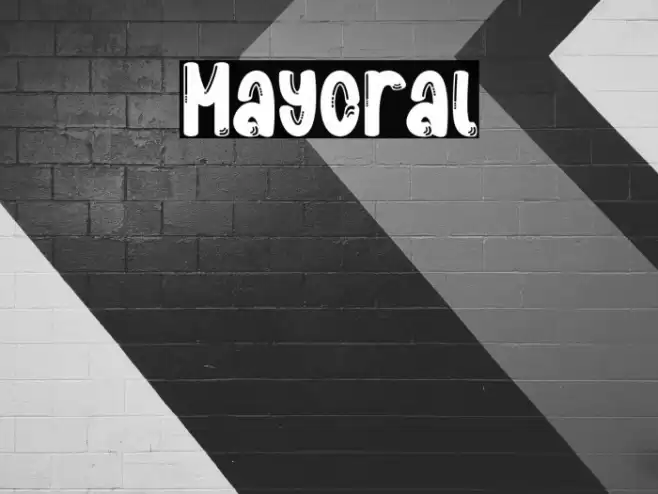 Mayoral Font examples