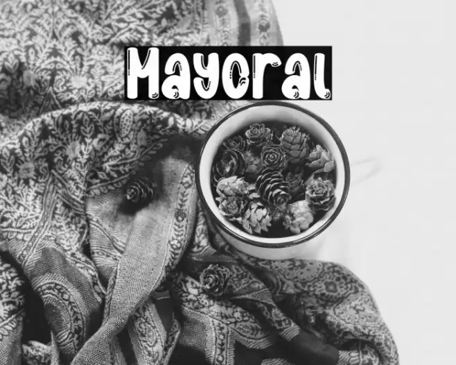 Mayoral Font examples