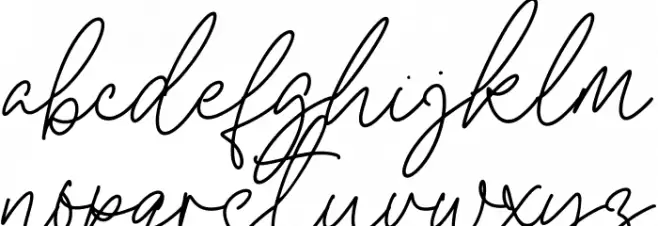 Mayree Griffith Font LOWERCASE