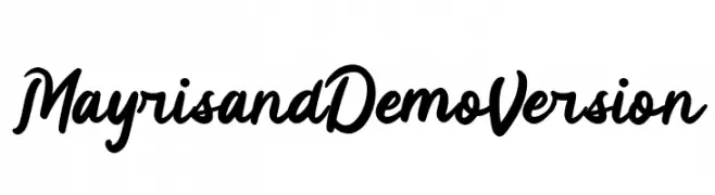 Mayrisand Demo Version  baixar fontes gratis