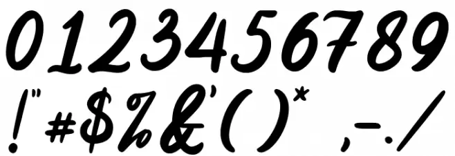 Mayrisand Demo Version Font OTHER CHARS