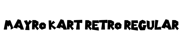 Mayro Kart Retro Regular  Descarca Fonturi Gratis