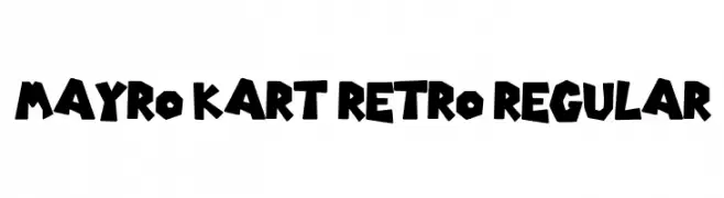 Mayro Kart Retro Regular Шрифта