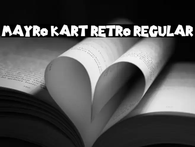 Mayro Kart Retro Regular Font examples