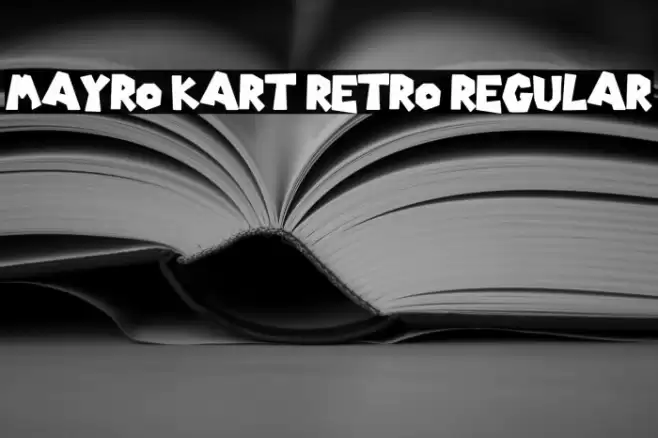 Mayro Kart Retro Regular Font examples