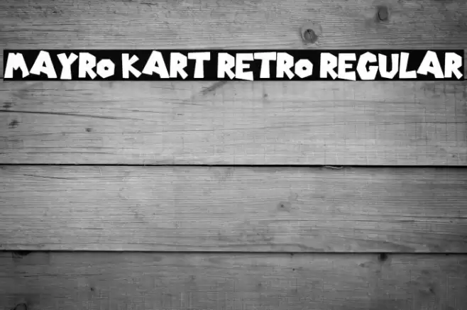 Mayro Kart Retro Regular Font examples