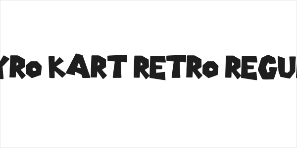 Mayro Kart Retro Regular Logo