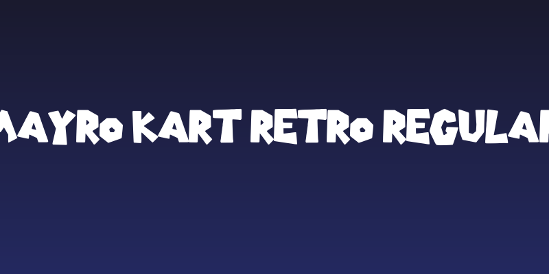 Mayro Kart Retro Regular Social Header