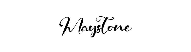 Maystone  免费字体下载
