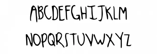 Mayte Hand 2 Regular Schriftart Groß