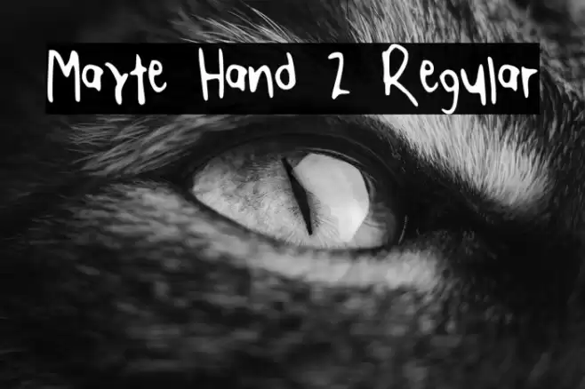 Mayte Hand 2 Regular Font examples