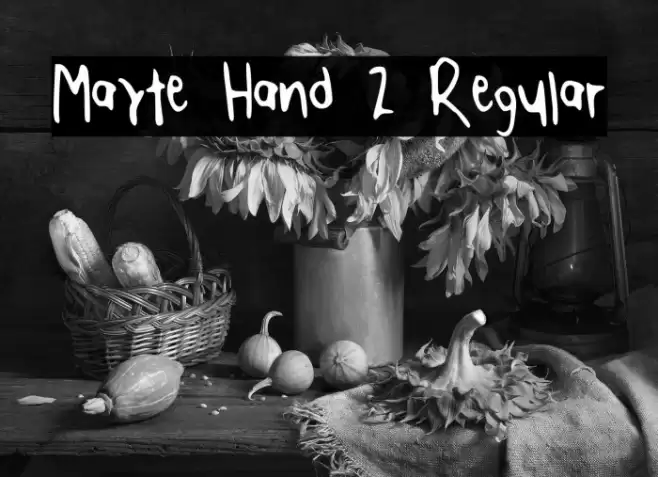 Mayte Hand 2 Regular Font examples