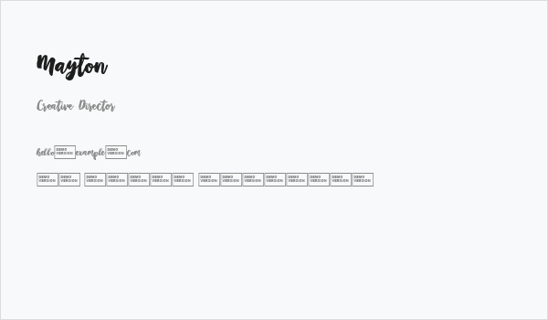 Mayton Business Card