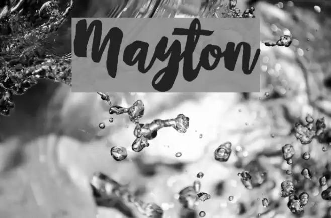 Mayton Font examples