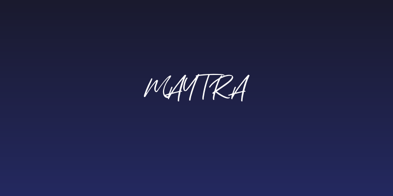 Maytra Social Header