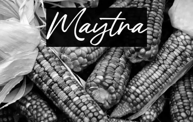 Maytra Font examples