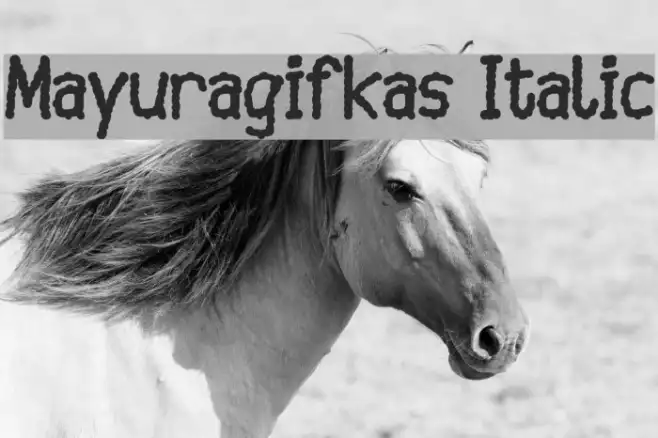 Mayuragifkas Italic Example 2
