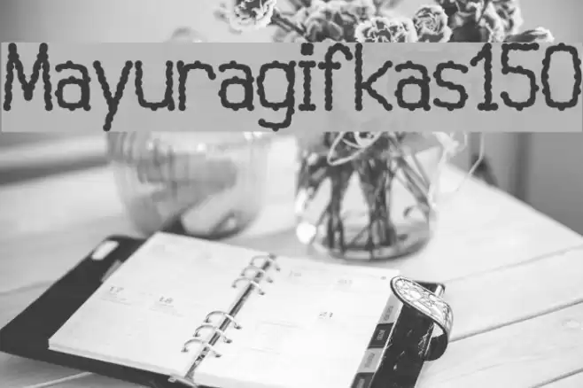 Mayuragifkas150 Font examples