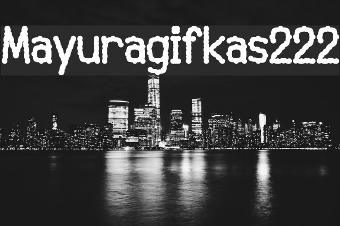Mayuragifkas222 Font examples
