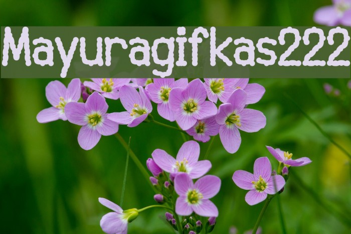 Mayuragifkas222 Font examples