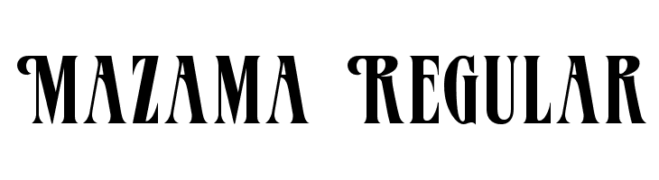 Mazama Regular  font caratteri gratis