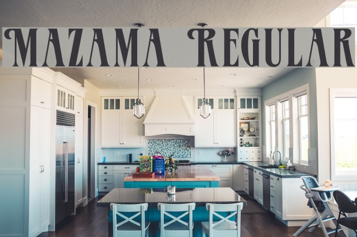 Mazama Regular Font examples