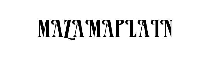 MazamaPlain  Скачать бесплатные шрифты