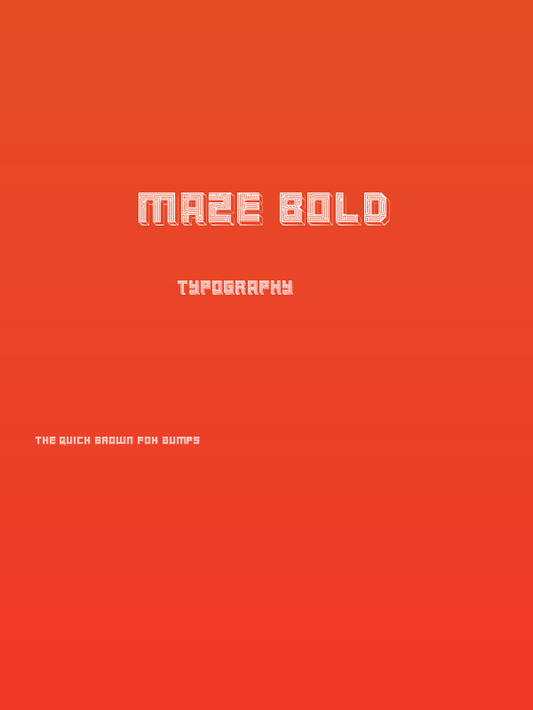 Maze Bold Poster