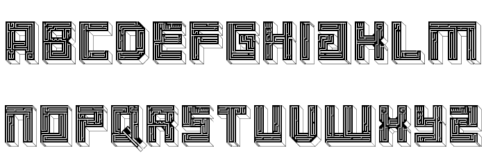 Maze Bold Font LOWERCASE
