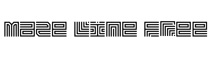 Maze Line Free  Free Fonts Download