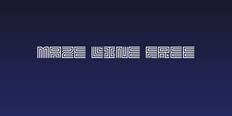 Maze Line Free Social Header