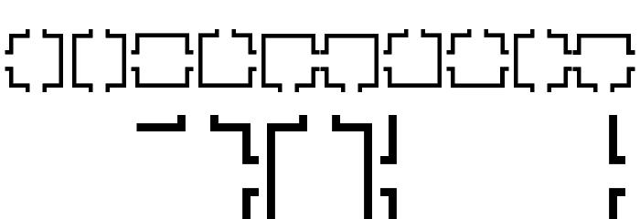 Maze Maker Dungeon Hollow Font OTHER CHARS