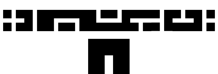 Maze Maker Inverted Level 1F Font OTHER CHARS